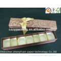 Food safety long shape paper gift box, paper chocolate gift box